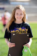 Capstone Gifted student Mallory Bartels, honored at the Earth Day Event 2014